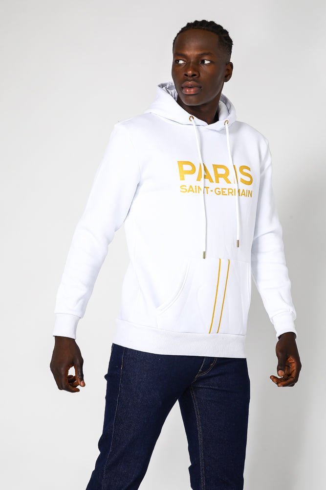 MASHBIR//365 - קפוצ'ון לבן פריס לוגו גדול - MASHBIR//365