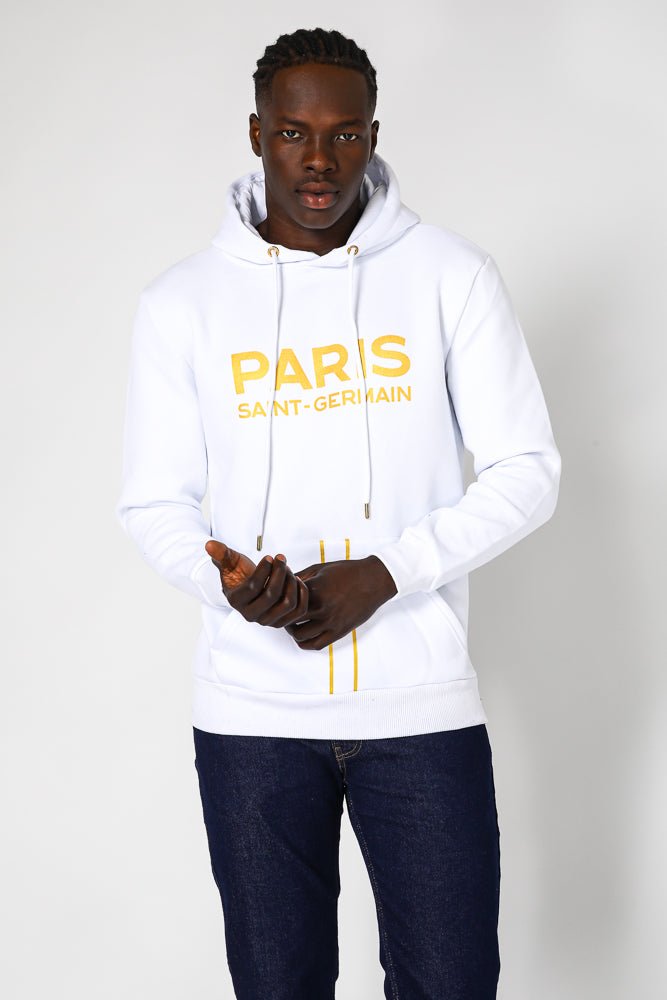 MASHBIR//365 - קפוצ'ון לבן פריס לוגו גדול - MASHBIR//365