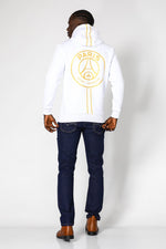 MASHBIR//365 - קפוצ'ון לבן פריס לוגו גדול - MASHBIR//365