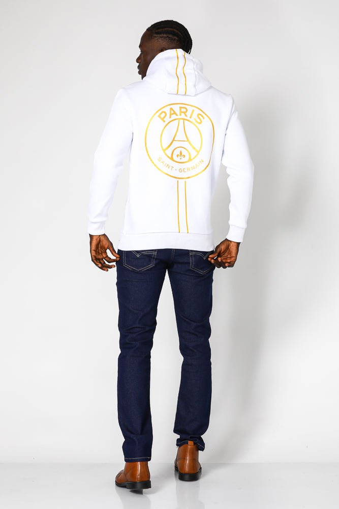 MASHBIR//365 - קפוצ'ון לבן פריס לוגו גדול - MASHBIR//365