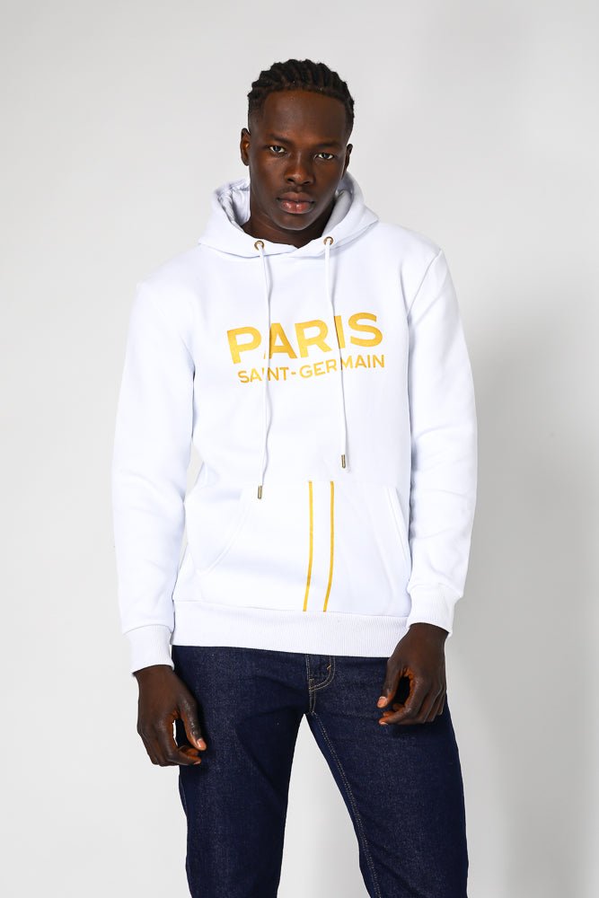 MASHBIR//365 - קפוצ'ון לבן פריס לוגו גדול - MASHBIR//365