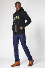 MASHBIR//365 - קפוצ'ון שחור פריס לוגו גדול - MASHBIR//365