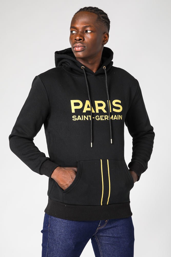 MASHBIR//365 - קפוצ'ון שחור פריס לוגו גדול - MASHBIR//365