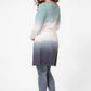 KENNETH COLE - קרדיגן אומברה ארוך בצבע לבן וכחול - MASHBIR//365 - 4