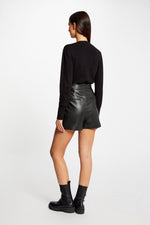 MORGAN - קרדיגן צאוורון V שחור - MASHBIR//365