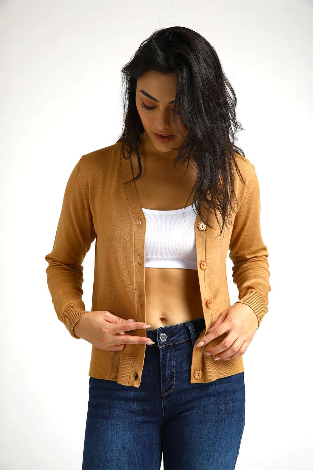 קרדיגן קלאסי כאמל | קנת קול