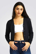 קרדיגן קלאסי שחור | קנת קול