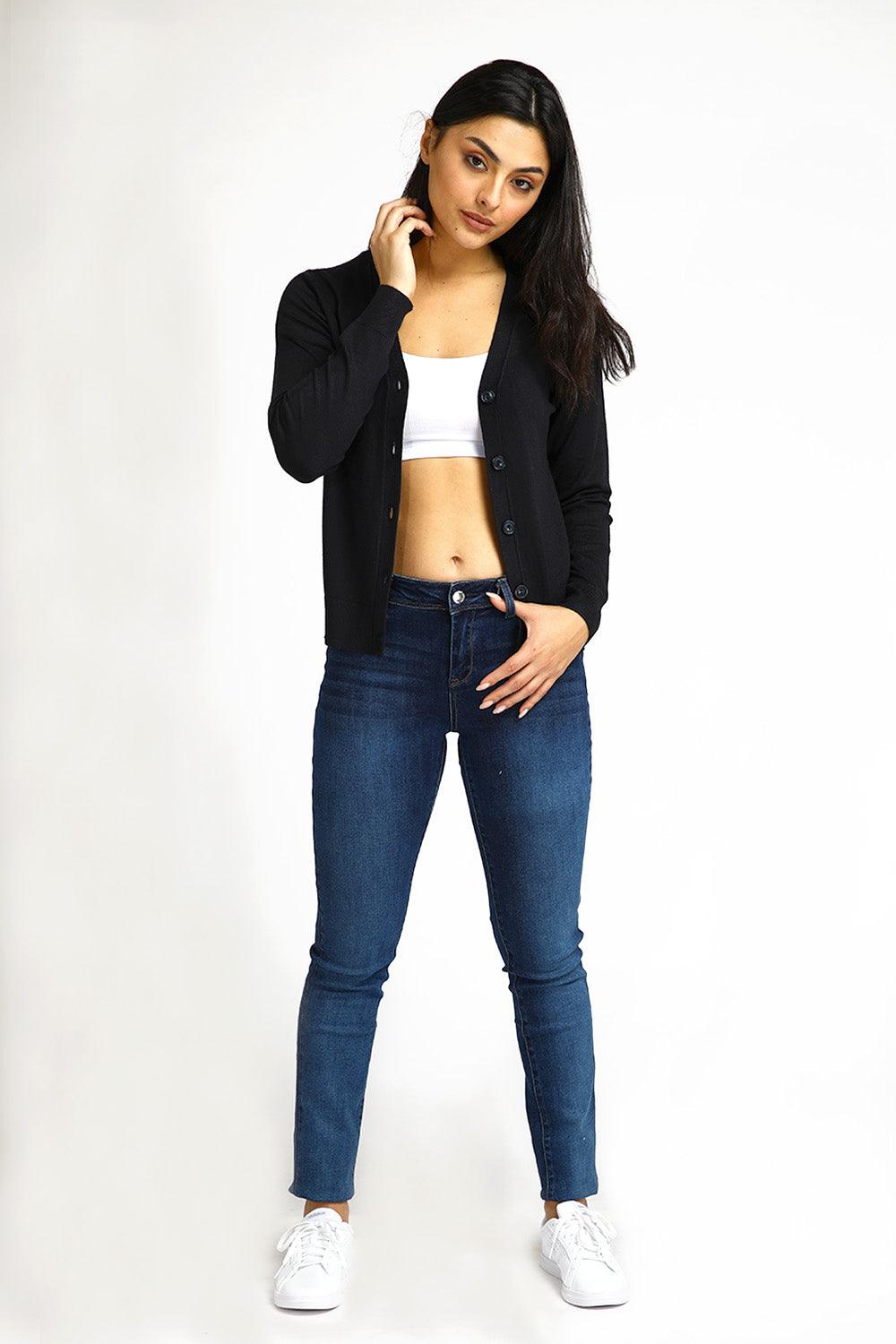 קרדיגן קלאסי שחור | קנת קול