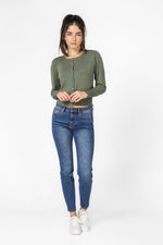 קרדיגן קרופ ירוק | קנת קול