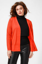 KENNETH COLE - קרדיגן בייסיק בצבע כתום - MASHBIR//365