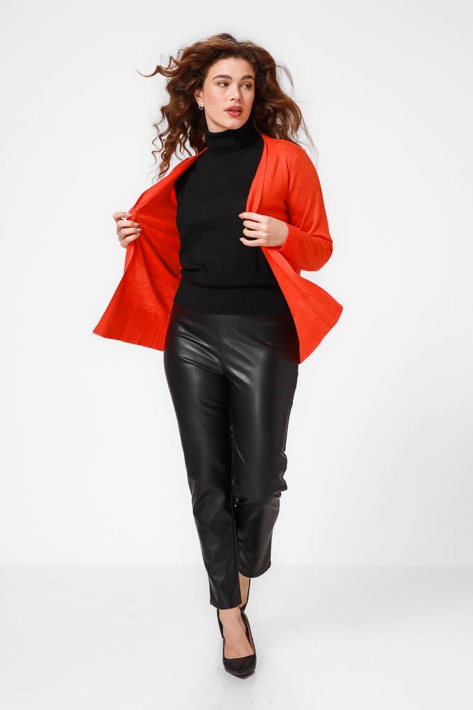 KENNETH COLE - קרדיגן בייסיק בצבע כתום - MASHBIR//365