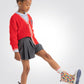 OKAIDI - קרדיגן ילדות ריבס עבה באדום מראה קולג' - MASHBIR//365 - 1