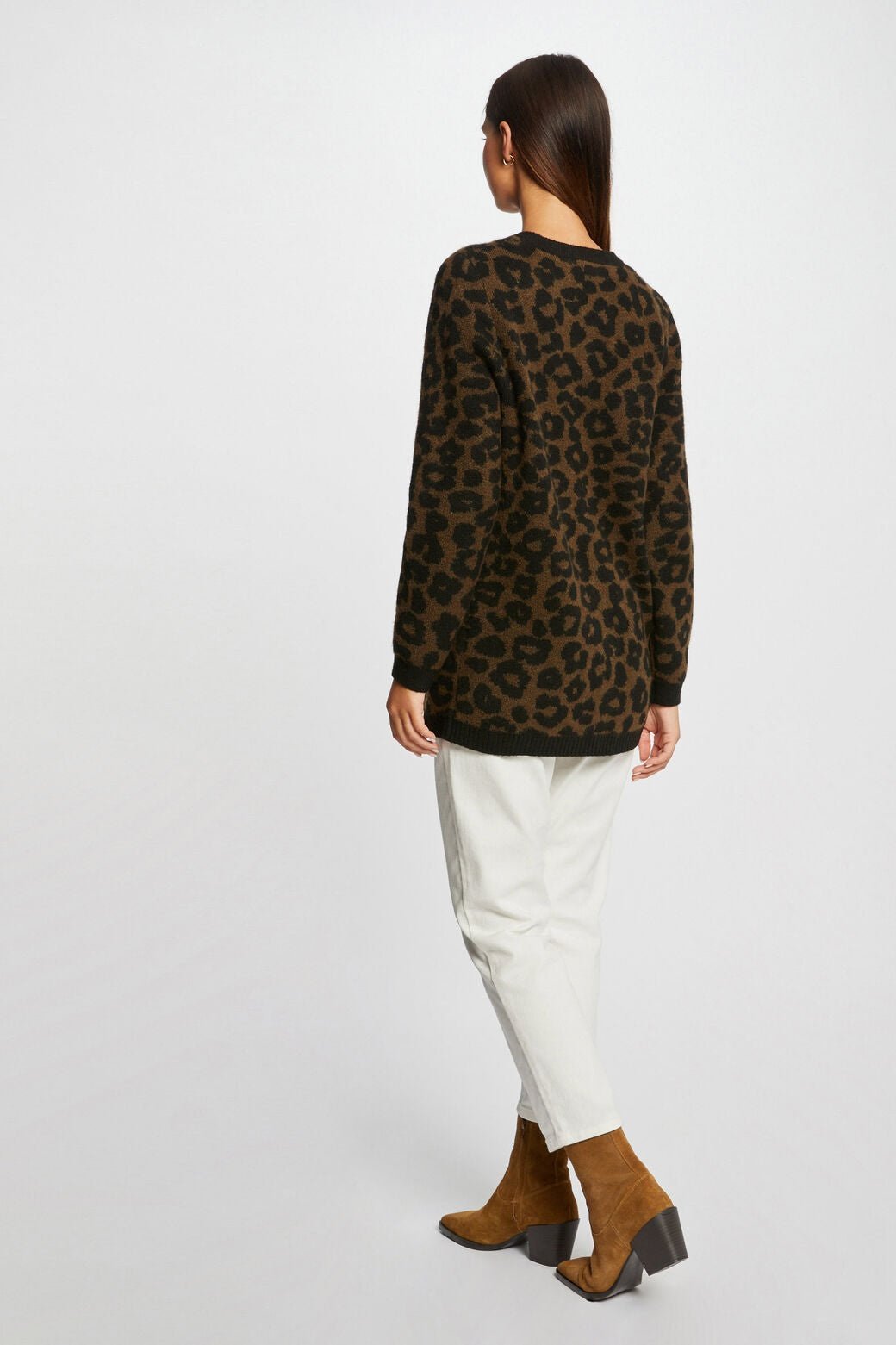 MORGAN - קרדיגן לנשים הדפס מנומר - MASHBIR//365