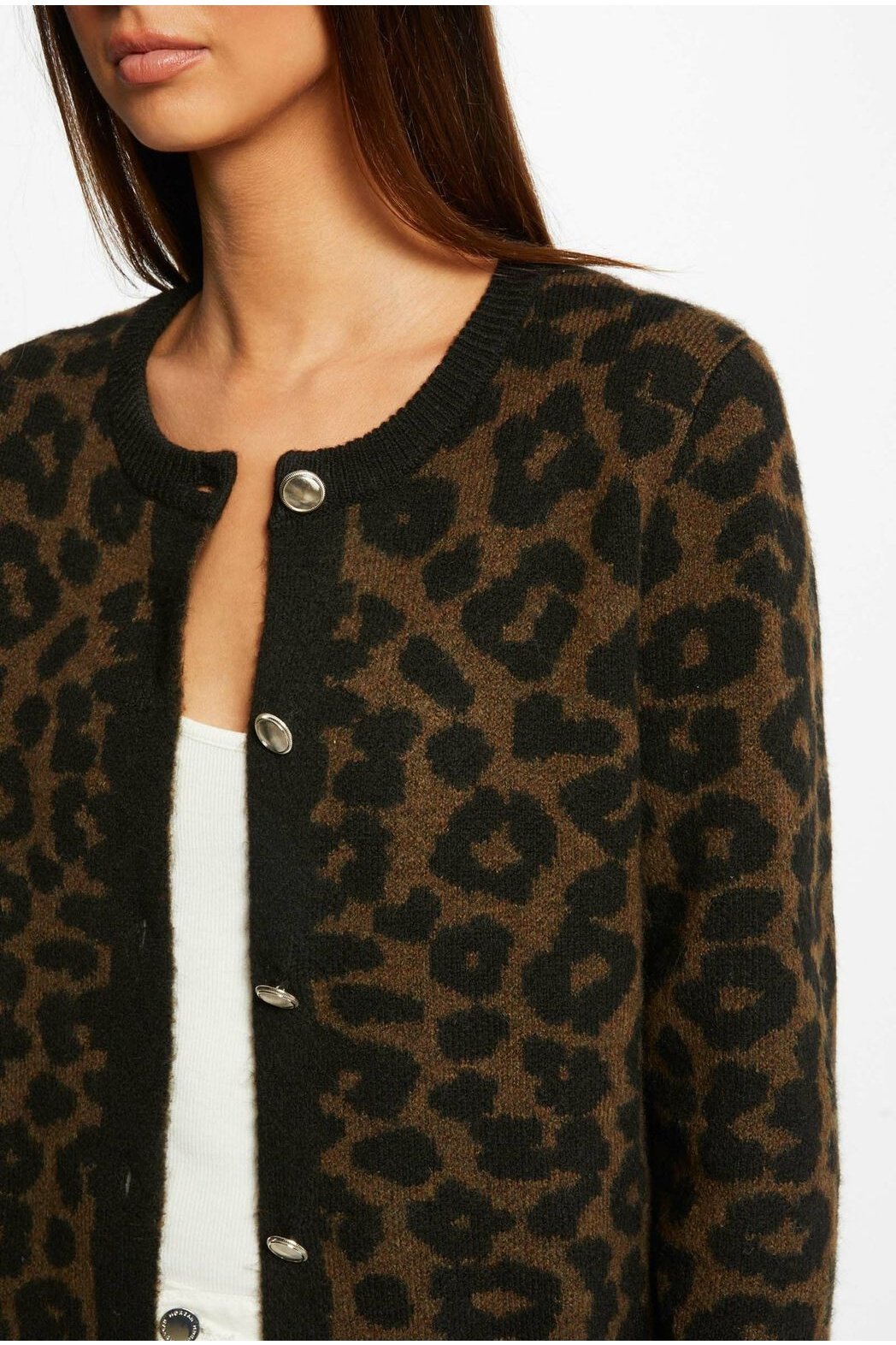 MORGAN - קרדיגן לנשים הדפס מנומר - MASHBIR//365