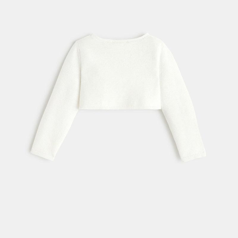 OBAIBI - קרדיגן לתינוקות בצבע לבן - MASHBIR//365