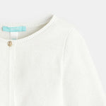 OBAIBI - קרדיגן לתינוקות בצבע לבן - MASHBIR//365
