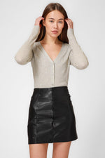 KENNETH COLE - קרדיגן עם כפתורים בצבע זהב - MASHBIR//365