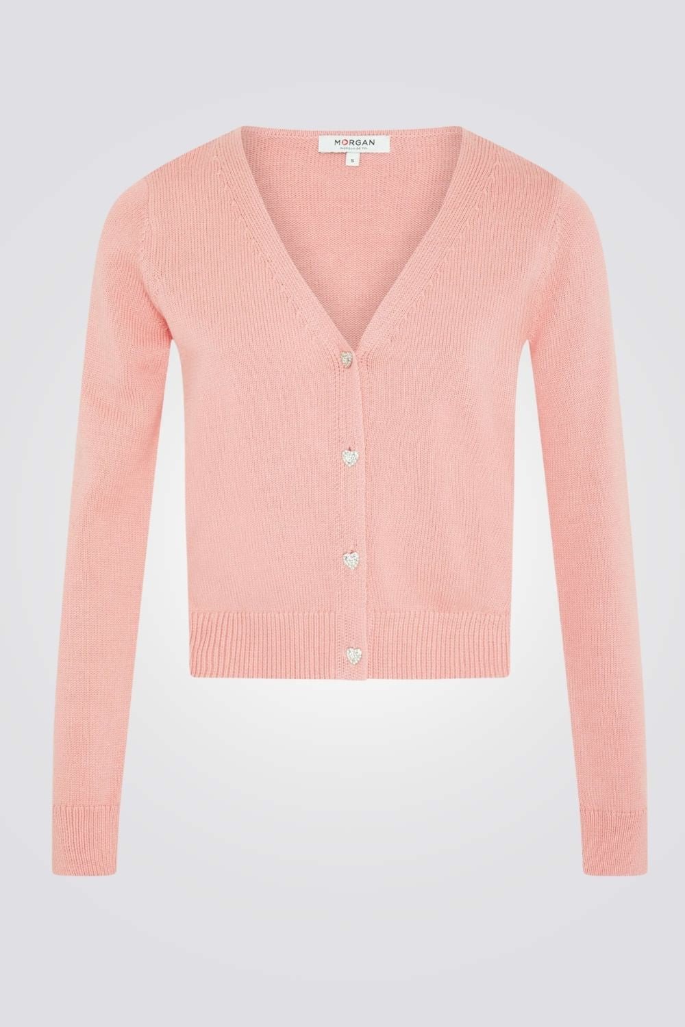 MORGAN - קרדיגן נשים בצבע ורוד - MASHBIR//365