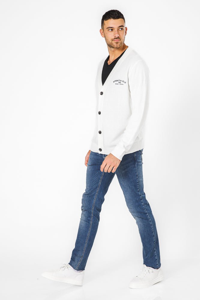 KENNETH COLE - 'קרדיגן ריב לוגו קולג - MASHBIR//365