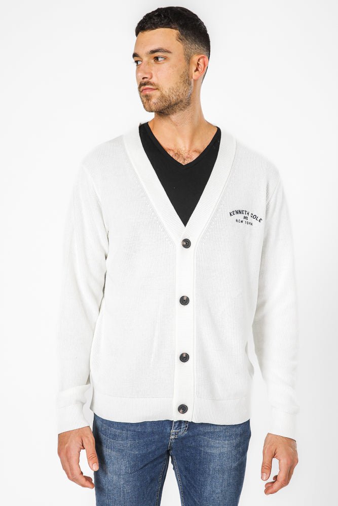 KENNETH COLE - 'קרדיגן ריב לוגו קולג - MASHBIR//365