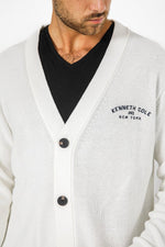 KENNETH COLE - 'קרדיגן ריב לוגו קולג - MASHBIR//365