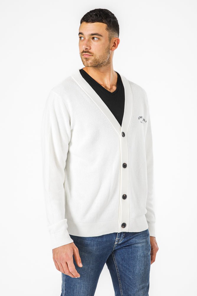 KENNETH COLE - 'קרדיגן ריב לוגו קולג - MASHBIR//365