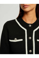 MORGAN - קרדיגן שחור עם שרוול ארוך - MASHBIR//365