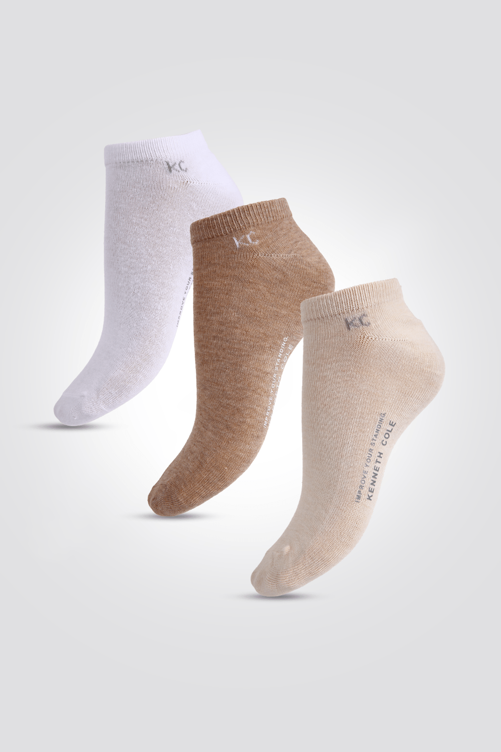 KENNETH COLE - קרסוליות חלקות לנשים בצבעים בהירים - MASHBIR//365