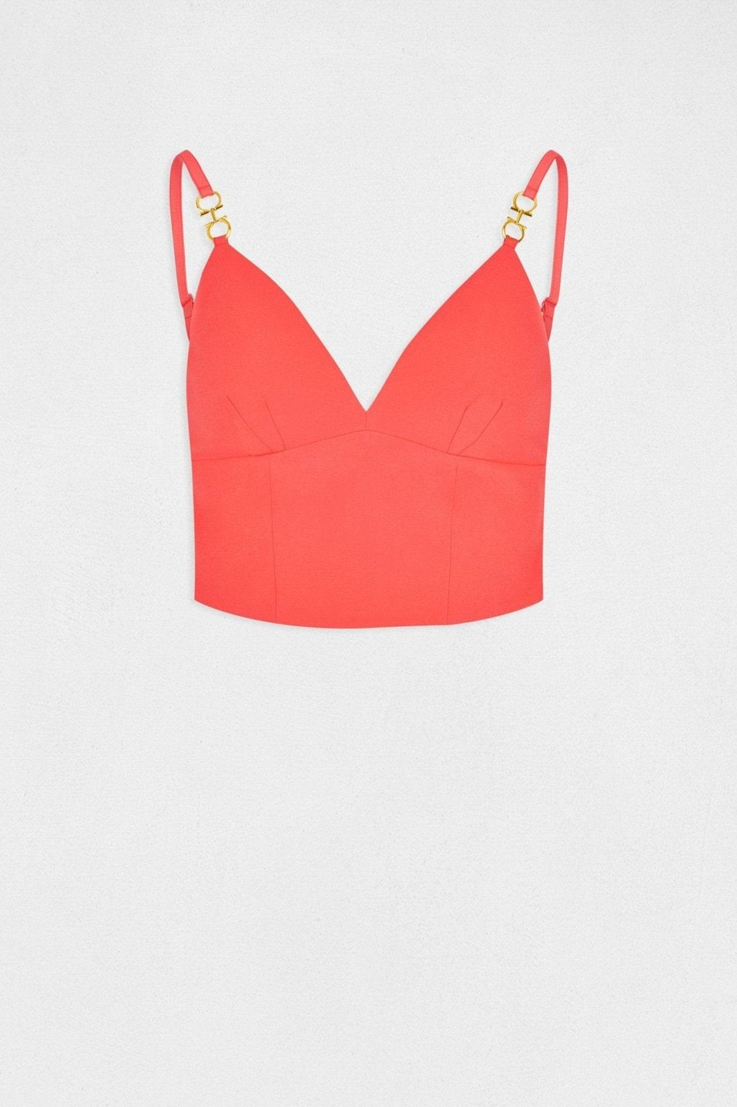 MORGAN - קרופ טופ בצבע כתום - MASHBIR//365