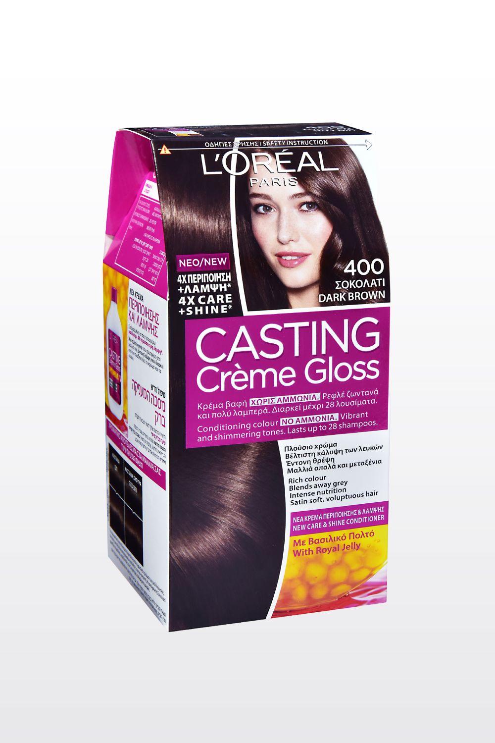 L'Oreal Paris - קסטינג קרם גלוס צבע שיער ללא אמוניה 60 מ"ל - MASHBIR//365