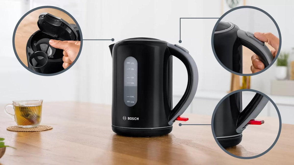 BOSCH - קומקום חשמלי מבית BOSCH בוש דגם TWK7603 צבע שחור - MASHBIR//365