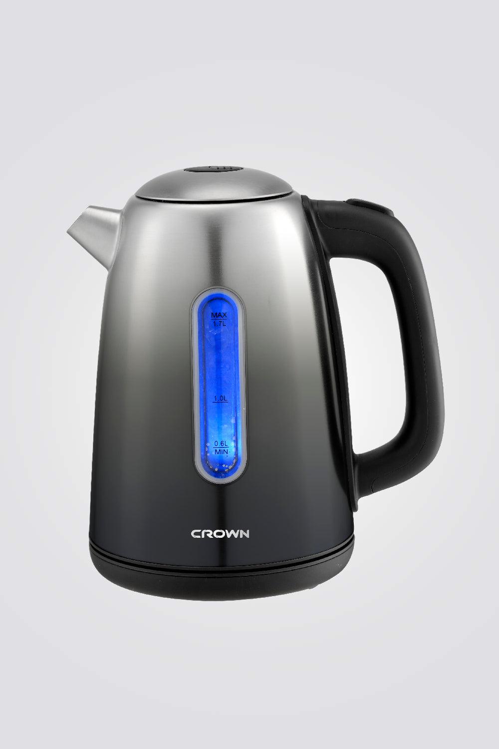 CROWN - קומקום חשמלי נירוסטה CRK-012 שחור - MASHBIR//365