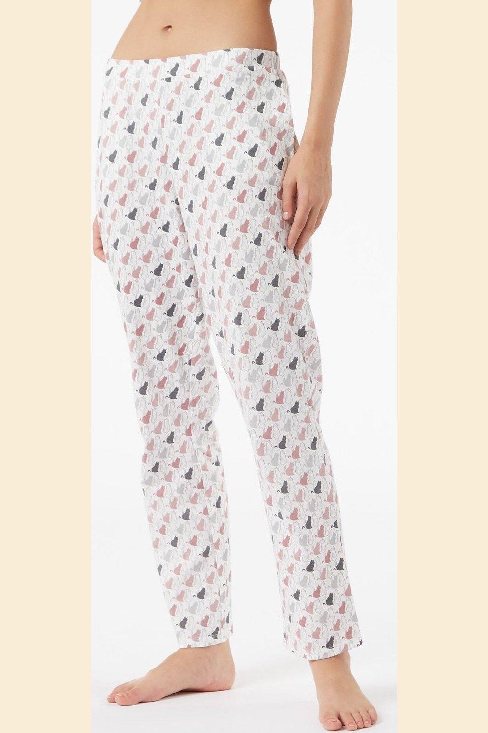 ETAM - חליפת פיג'מה MELINI בהדפס חתולים - MASHBIR//365