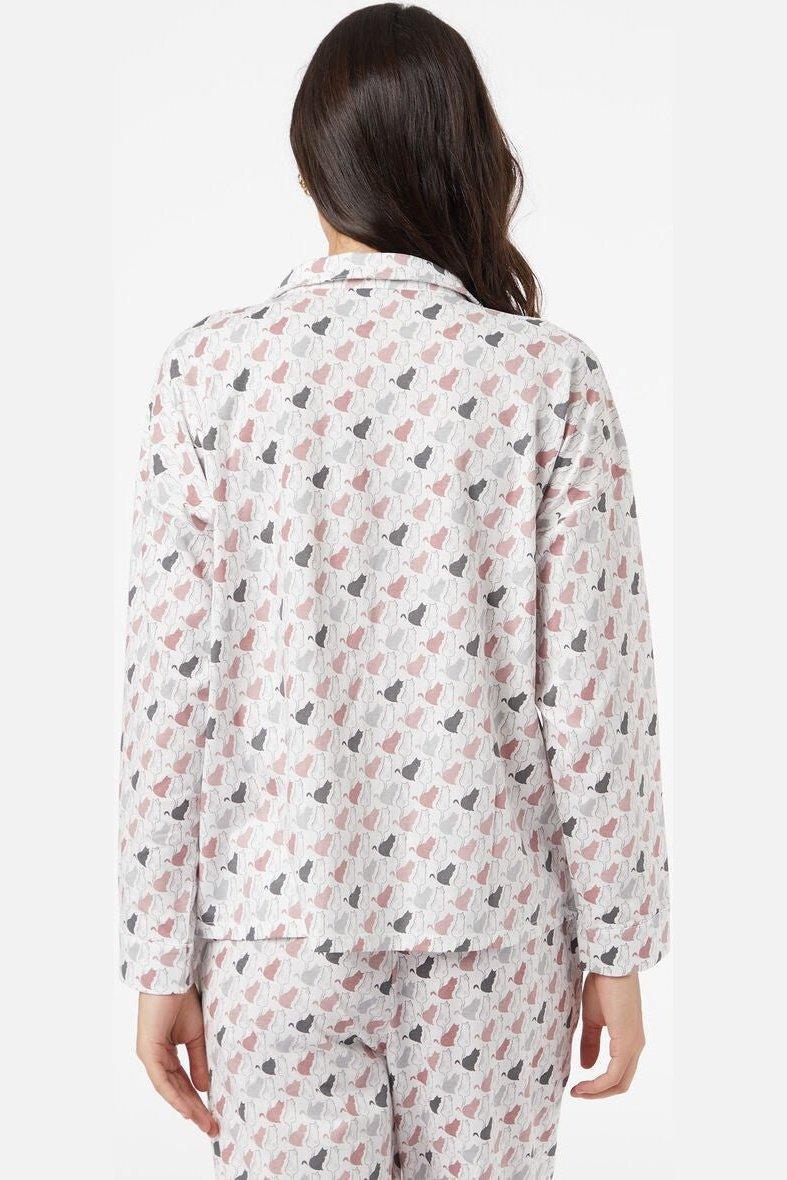 ETAM - חליפת פיג'מה MELINI בהדפס חתולים - MASHBIR//365