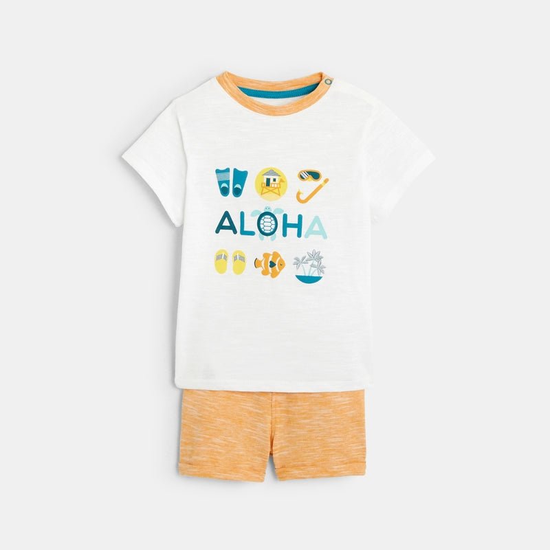 OBAIBI - חליפת מכנס וחולצה עם הדפס לתינוקות - MASHBIR//365