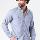 KENNETH COLE - LT BLUE חולצה מכופתרת צבע במבוק - MASHBIR//365 - 1