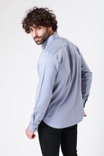 KENNETH COLE - LT BLUE חולצה מכופתרת צבע במבוק - MASHBIR//365