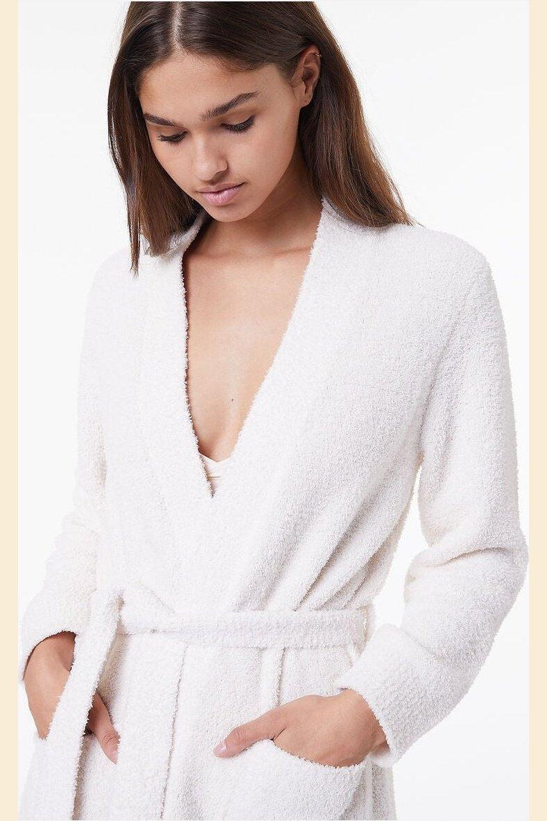 ETAM - חלוק בית BIJAN בצבע לבן - MASHBIR//365