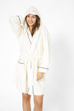 DELTA - חלוק בית עם קפוצ’ון מבד מגבת - MASHBIR//365