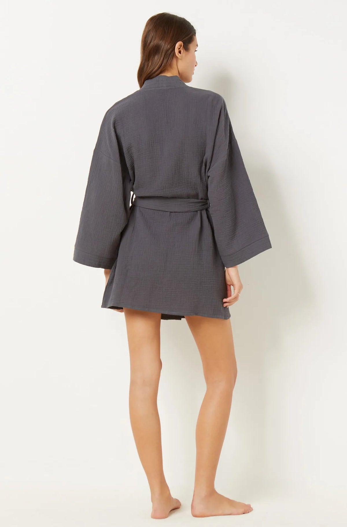 ETAM - חלוק בית כותנה VICKA אפור - MASHBIR//365