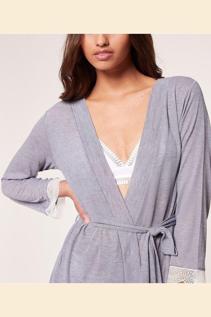 ETAM - חלוק דק WARM DAY כחול - MASHBIR//365