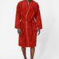 KENNETH COLE - חלוק מגבת אריגת פסים בצבע אדום - MASHBIR//365 - 3