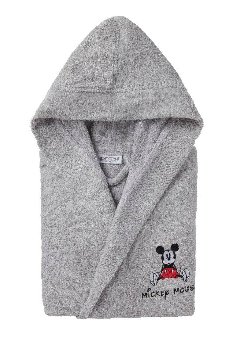 HOMESTYLE - חלוק רחצה לילדים 8-10 מיני מאוס בצבע אפור - MASHBIR//365