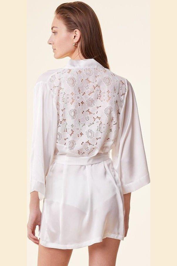 ETAM - חלוק סאטן בשילוב רקמה RAYONNANTE - MASHBIR//365