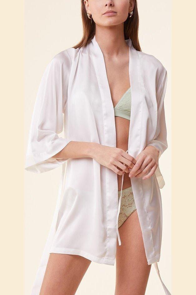 ETAM - חלוק סאטן בשילוב רקמה RAYONNANTE - MASHBIR//365