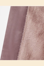 ETAM - חלוק סאטן עם בטנת פליז NEW SIBERIAN סגול - MASHBIR//365