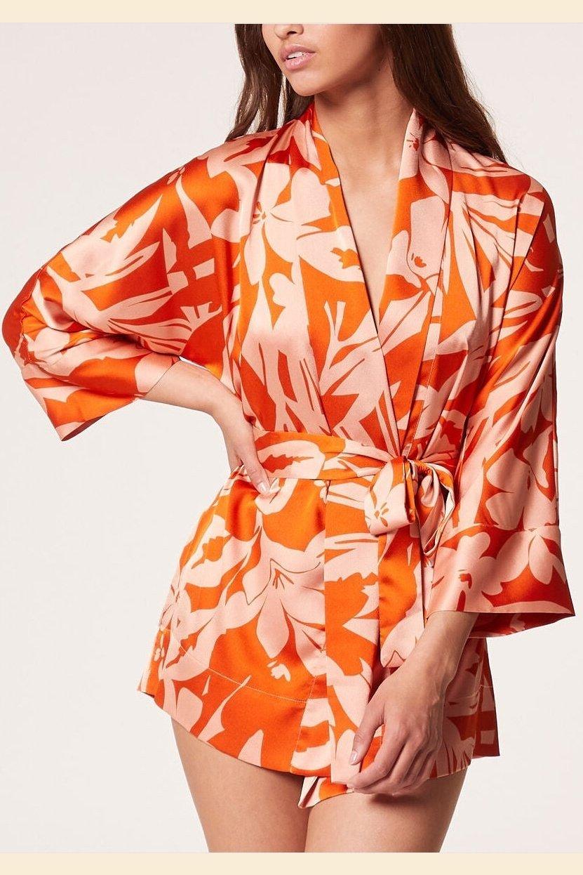 ETAM - חלוק סאטן MAJA הדפס פרחים - MASHBIR//365