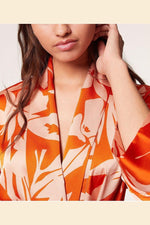 ETAM - חלוק סאטן MAJA הדפס פרחים - MASHBIR//365