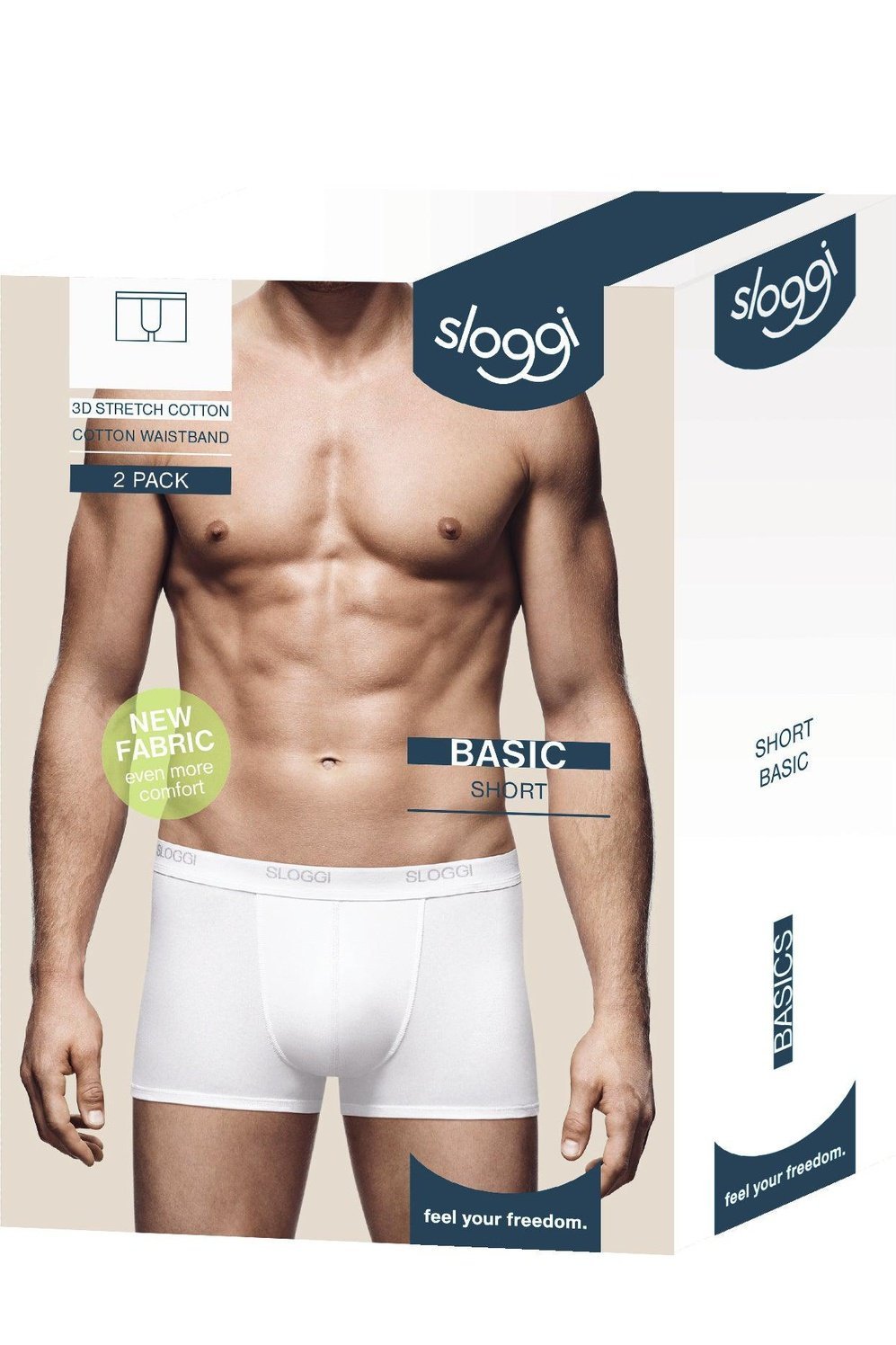 SLOGGI - מארז 2 בוקסרים 24/7 Short בצבע לבן - MASHBIR//365