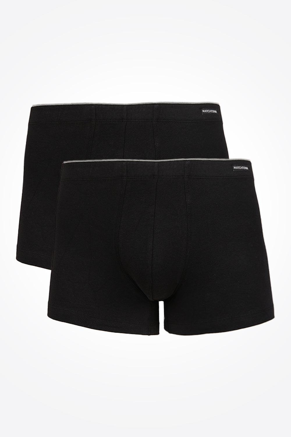 DELTA - מארז 2 בוקסרים קצרים COTTON STRETCH שחור - MASHBIR//365